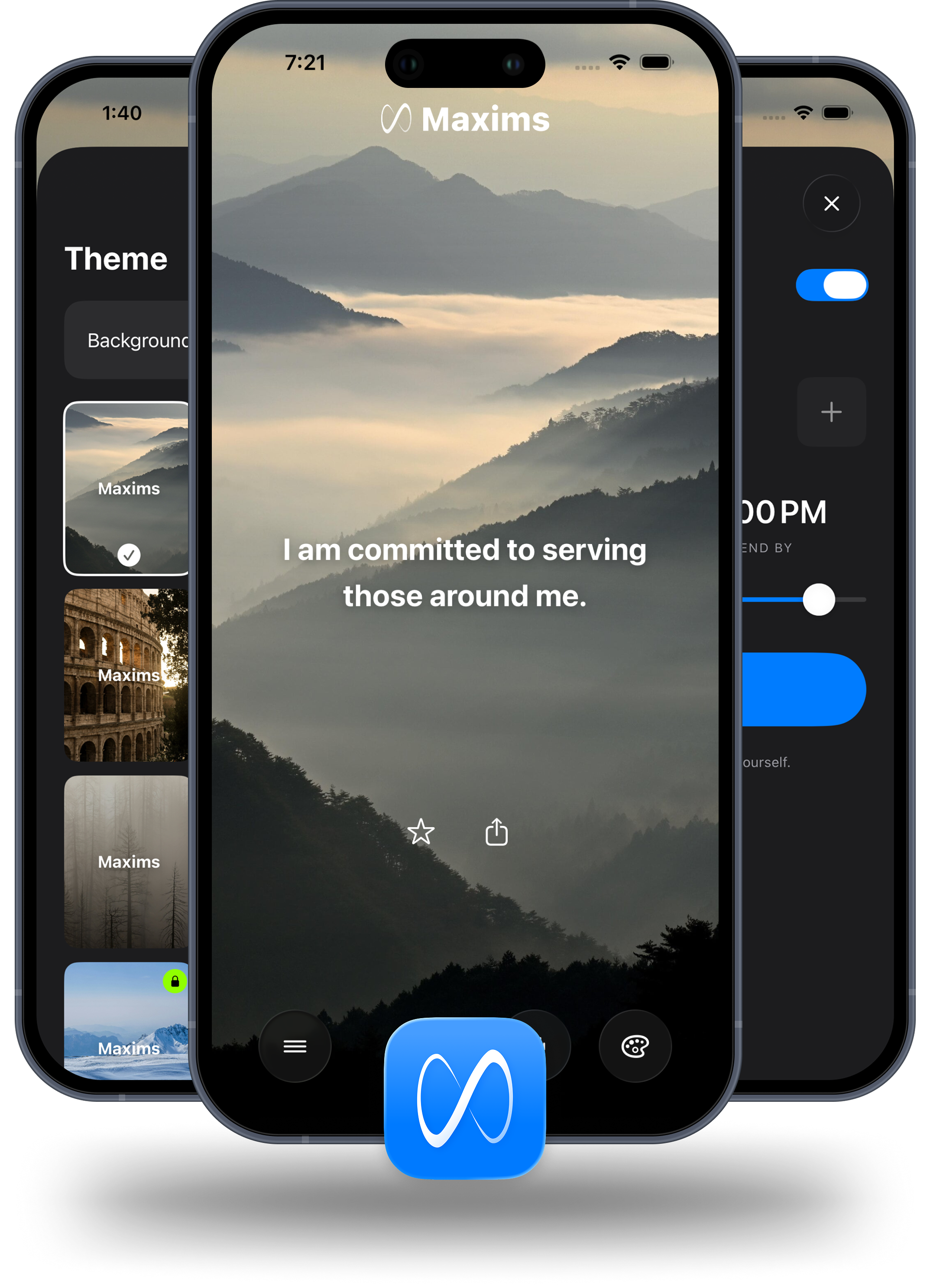 Maxims App Preview